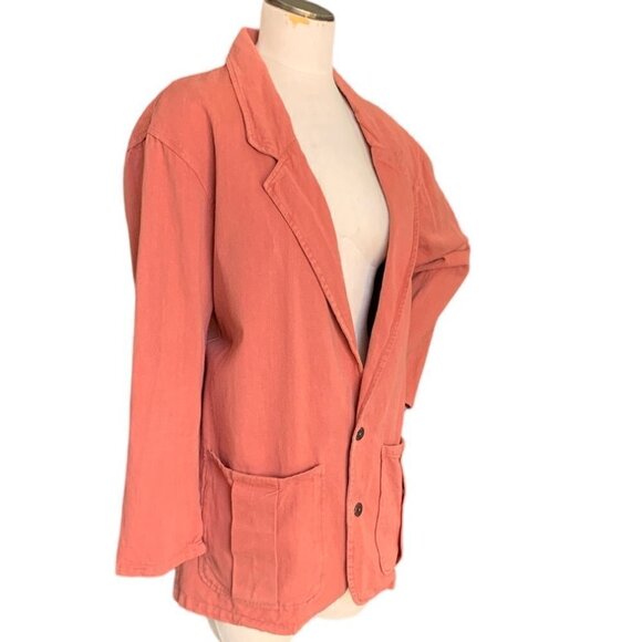 Chico's 10th Anniversary Collection Blazer Jacket Sz 2(L/12) Cotton #132i - Picture 5 of 10